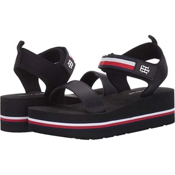 Tommy Hilfiger Shoes - Tommy Hilfiger Women's Avrett Wedge Sandal 7m black